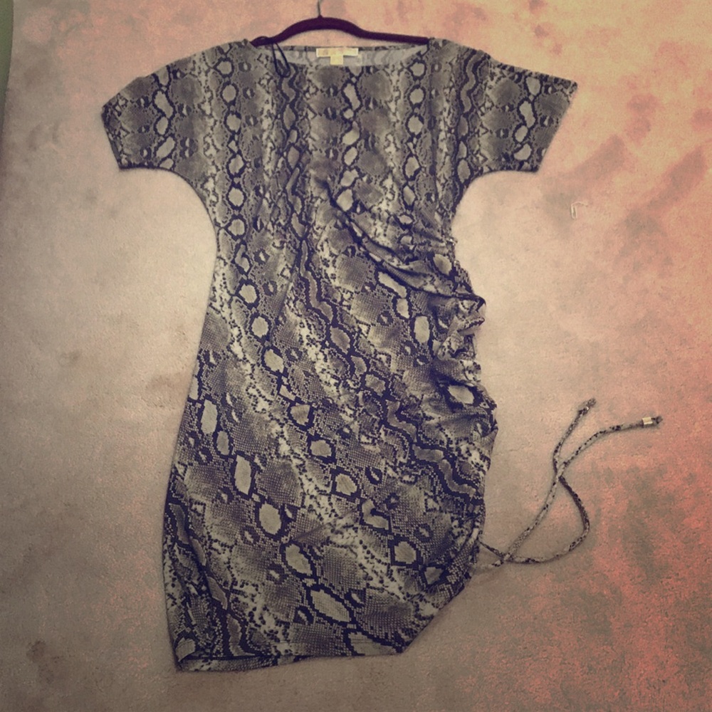 Michael Korssnake Python Print Dress - image 3